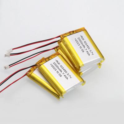 중국 3.7V 2000mAh 리?? 이온 폴리머 배터리 0.5C 충전 전류 판매용