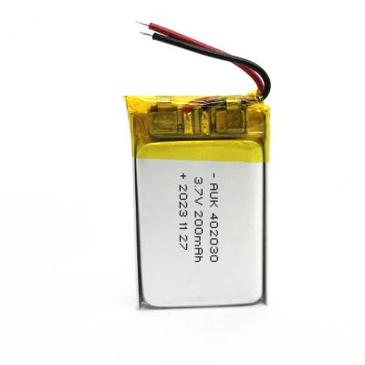 Chine Batterie polymère au lithium Bluetooth 200mah 3.7v LiPo 402030 Haute capacité à vendre