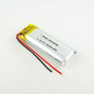 中国 オーダーメイド 3.7V 200mAh LiPo バッテリー オーダーメイド サイズ AUK 601336 402030 LiPo バッテリー 販売のため