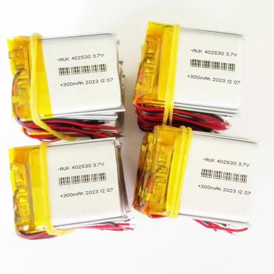 China Portable 3.7V 300mAh LiPo Battery 402530 602030 Battery For E-Books for sale