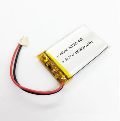 China 3.7V 1550mAh LiPo-Batterie Lithium Polymer Überladungsschutz zu verkaufen