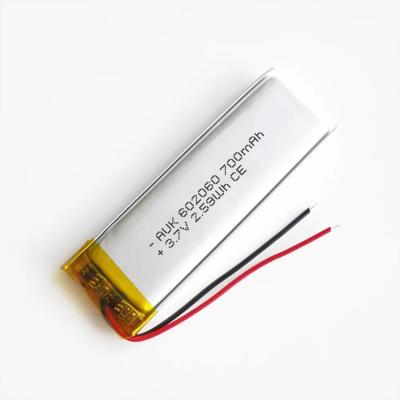 中国 3.7V 700mAh リチウムイオンポリマー充電電池 IEC62133 販売のため