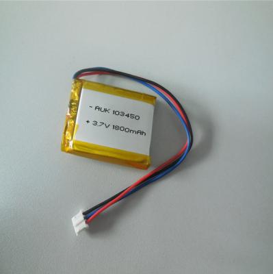 China Batería recargable de iones de litio inteligente 3.7V 1800mAh 103450 Batería en venta