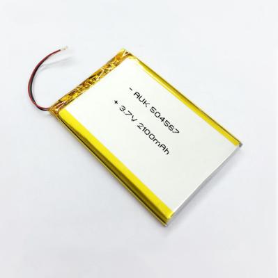 China Batería recargable de LiPo de polímero 3.7v 2100mah Batería de iones de litio en venta