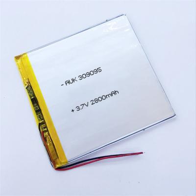 China 3mm Ultra Thin LiPo Battery 500 Cycles Li Ion Battery 3.7v 2800mah for sale