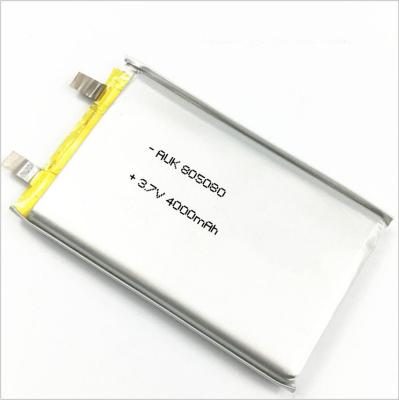 China 1C Li-Polymer Batteriezelle 805080 3,7V 4000mAh LiPo-Batterie MSDS zu verkaufen