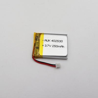 China 502030 3.7V 250mAh BT 402530 551145 332832 3.7V 250mAh LP Battery Lipo Battery 4.2V For Wearable Device for sale