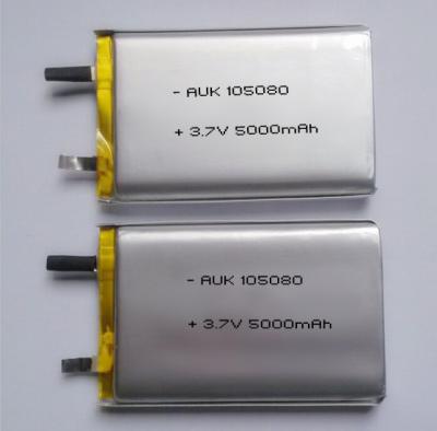 中国 105080 3.7v 5000mAh Lipo Battery 6000mah 8000mah 9000mah 4000mah Lithium Polymer Battery China Factory 販売のため