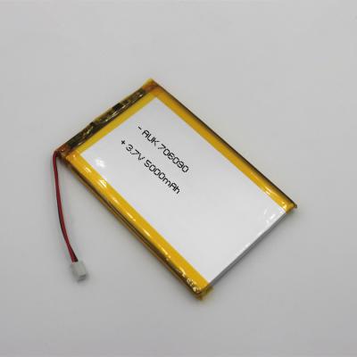 China Venta al por mayor OEM 3000mAh 605080 705068 555972 Batería de polímero de litio 3.7v Batería de polímero de litio paquetes de batería Lipo 3.7V en venta