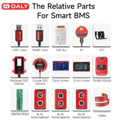 China Daly Smart BMS H Type Li-Ion LifePO4 4S 12V 16S 48V For Electric Bike Car 3S-16S 40A 60A Lithium Battery Management Syst en venta