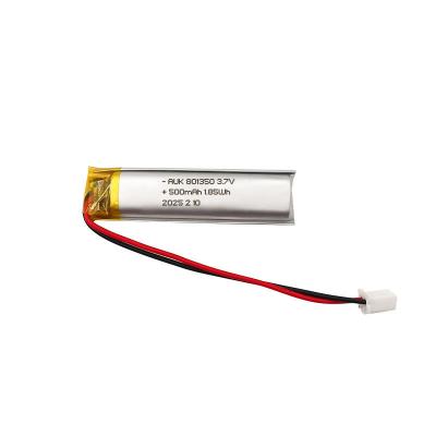 China AUK 801350 3.7V 500mah Bateria Lipo Bateria de Lítio Polímero Para Escova de Dentes Elétrica Com CE E IEC62133 à venda