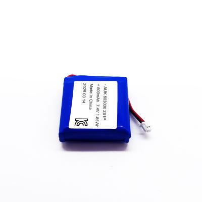 Китай KC сертифицированный полимерный литийный аккумулятор 603030 500mAh 7.4V 2S1P для гидратационного устройства и батареи массажа продается