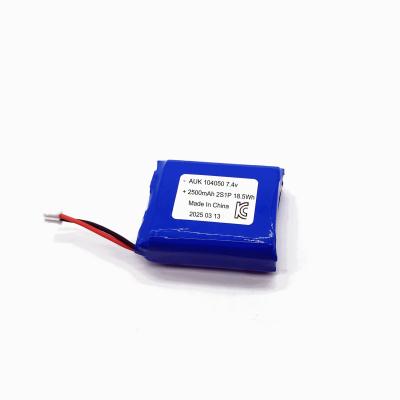 Китай Фабричный аккумулятор Lipo 104050 2500mAh 7.4V 2S для ПОС-машин аккумулятор и батарея для портативного струйного принтера продается