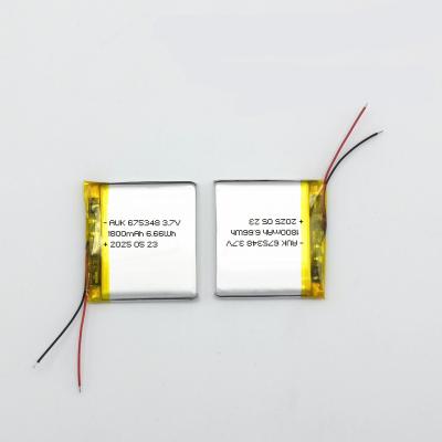 China 675348 3.7V 1800mAh 6.66Wh Lipo Battery Lithium Polymer Battery 4.2V With UN38.3 IEC62133 for sale