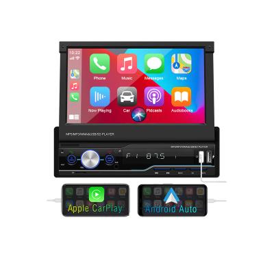 China Auto Stereo 7 Inch 1 Din Touch Screen Mirror Link Apple Carplay Radio Android Car Player System No DVD Player for sale