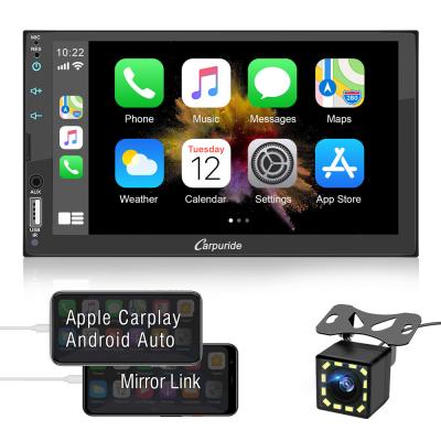 China Carpudide Stereo 7 Inch Matching Two Year Warranty Apple Carplay & Android Car Stereo In-dash Dual Din Car Multimedia Player for sale