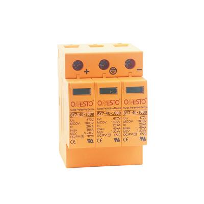 China Overvoltages protect DC SPD 40kA 1000V PV Voltage Protector DC Surge Protection Device for Solar System for sale