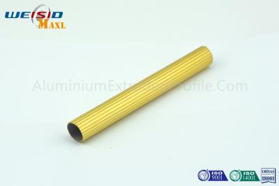 China 6063 T5 goldene Farbe anodisiertes Aluminiumprofil, verdrängtes Aluminiumrohr zu verkaufen