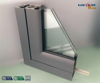 China Drei Schichten Aluminiumfenster-profiliert Rahmen mit dem Pulver, das AA6063 T5 beschichtet zu verkaufen