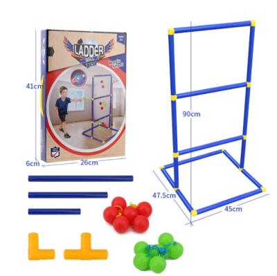 China Fitness Children's Ladder Golf Stand Indoor Golf Game Ladder Launch Rack with Golf Balls for sale