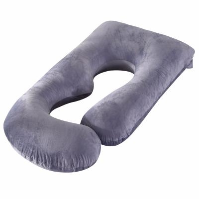 China Anti-bacteria wholesale pure cotton full body care pregnancy U shape pillow for pregnant women pregnancy u shape pillow for sale