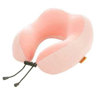 China Anti-bacteria Shape Airplane Car Seat 100% Cotton Travel U Shape Travel Neck Pillow Massage Pillow for sale