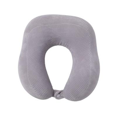 China Anti-Bacteria Wholesale Custom Memory Cotton Neck Pillow U Neck Pillow Travel Nap Cut Strip Aviation Neck Pillow for sale