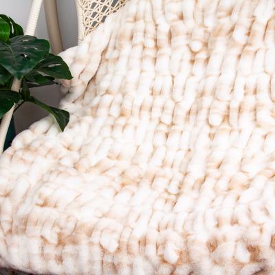 China Lightweight Nordic High Quality Fluffy Luxury Faux Fur Throw Blanket Home Decoration For Sofa Couch for sale