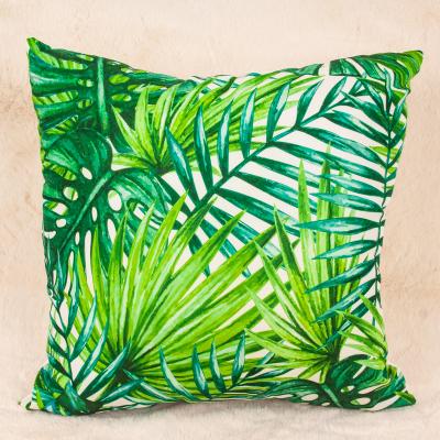 China Anti-Pull Wholesale Customized Floral Plant Sublimation Cushion Square Pillow Cover For Home Decoration for sale