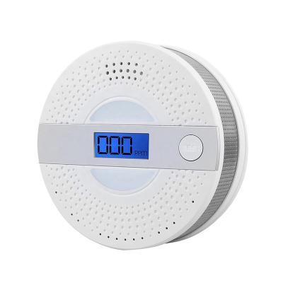 China LCD Display Battery Power Combination Photoelectric Smoke and Carbon Monoxide Detector Combo Alarm for sale