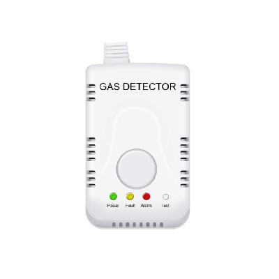 China ABS Combustible Gas Home Alarm Wired Natural Gas Liquefied Gas Automatic Leak Cut Out for sale