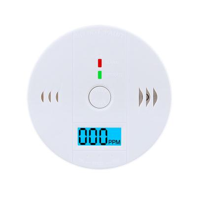 China ABS Carbon Monoxide Alarm Coal Stove Detector Co Detector LCD Display Home Alarm for sale