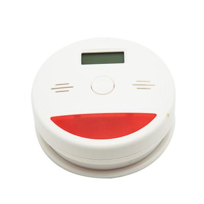 China Home Security Alarm Detector Co Sensor High Sensitive Independent Carbon Monoxide Poisoning Diameter 95mm Height 37mm for sale