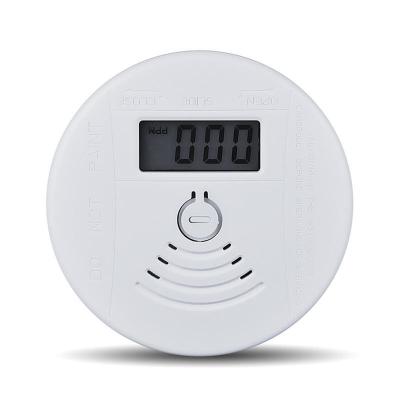 China Security Co ABS High Sensitivity Small Size Carbon Monoxide Alarm Detector High Alert Home Detector With LCD Display for sale