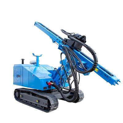 China Solar Photovoltaic Hydraulic Ram Hammer Pole Solar Mobile Ram Crawler Railing Winch With Let Go for sale