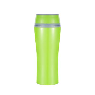 China Different And Viable BPA Free 360 ​​Degree Unique And Out Of The Way Water Double Wall Plastic Travel Mug Auto Cup Car Supplies 450ml for sale