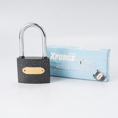 China Durable High Security On Sale Safety Padlock With Iron Keys Candado Factory Price Eco-friendly Black Color Padlock for sale