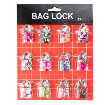 China Durable High Security 25mm Bag 30 Sets Per Box Flower Suction Card With Various Printings For Cabinets And Other Household Iron Locks for sale