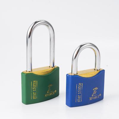 China High Quality Eco-friendly Candado Casing Iron Beam High Security 50mm Hard Steel Padlock Hot Sale Durable Security Long Padlock for sale