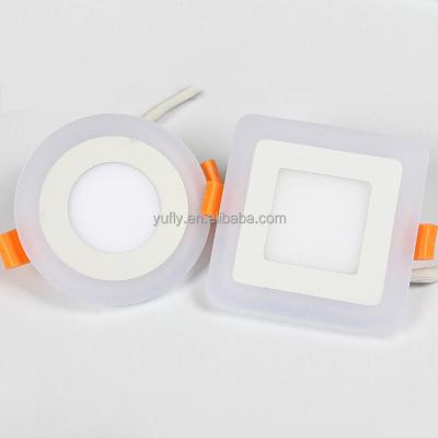 China High Quality Hot Sale Colorful Garden Lights /Two Colors LED Panel Lights 3+2w/6+3w/12+4w/18+6w for sale