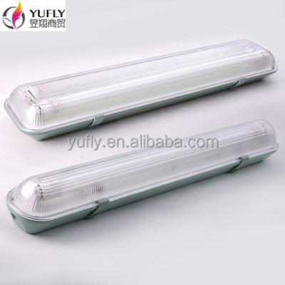 China T8 2x36W T5 2x28W IP65 IP54 2x40W Underground Waterproof Fluorescent Light Fixtures Lighting Fixture Water Proof Fluorescent Light for sale