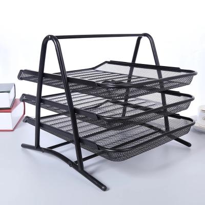 China China Metal Mesh 3 Tier File Tray/Document Tray/Office Metal Stationery Letter Tray for sale