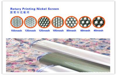 China High Elasticity Cotton Silk Nickel Rotary Screen , Textile Screen Printing 80M for sale