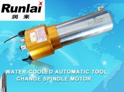 China 80mm Electric Motor Spindle / Auto Tool Change Spindel For Acrylic for sale