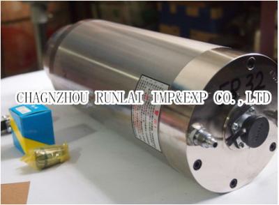 China 6.5kw ER32 High Speed Motor Spindle , GDK125-18Z Water Cooling Spindle for sale