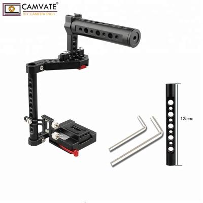 China CAMVATE Best Cage DSLR Height-Adjustable Camera Cage with Top Handle for DSLRs Cameras X-T2, EOS 650D, 550D, d750 for sale