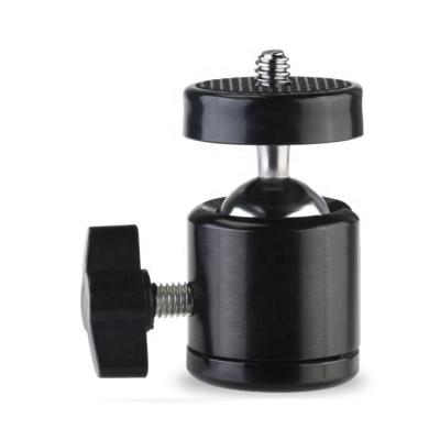 China Aluminum Ball Head Q29 Swivel 360 Degree Rotate Mini Ballhead For Tripod Monopod Ring Light DSLR 3/8-1/4 Inch Hole DZ001 for sale