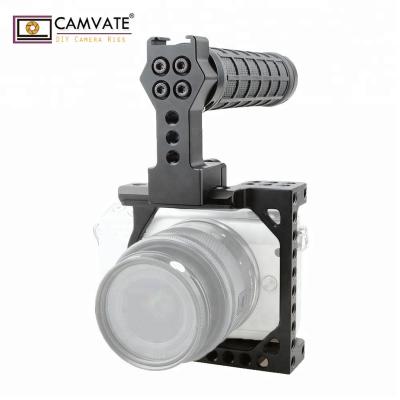 China Support CAMVATE DSLR Camera Small Size Cage With NATO Top Handle For A6000 A6300 A6500 for sale