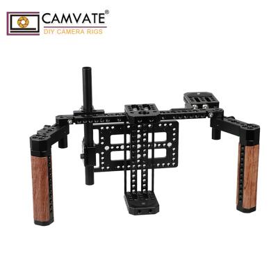 China adjustable & CAMVATE Exquisite Wooden Wooden Handles Camera Mount Monitor Cage Mount for 5