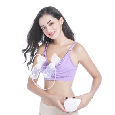 China Antibacterial Hands Free Seamless Breast Pumping Maternity Nursing Bra with Pads, Supplements and Clips for sale